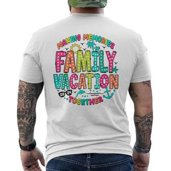 Family Vacation 2024 Beach Matching Family Summer Vacation Men's T-shirt Back Print - Monsterry