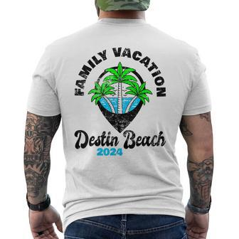 Family Vacay Squad Trip Family Vacation Destin Beach 2024 Men's T-shirt Back Print | Mazezy