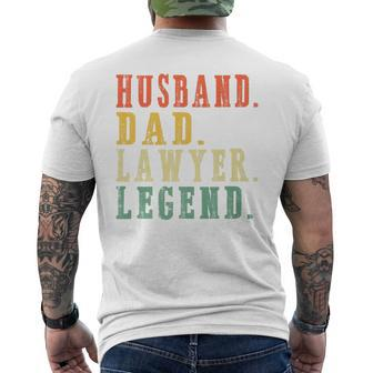 Father's Day 2024 Jobs Husband Dad Lawyer Men's T-shirt Back Print - Thegiftio UK