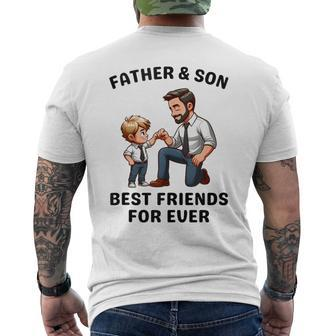 Fathers Day 2024 From Son Family Matching For Dad And Son Men's T-shirt Back Print - Thegiftio UK