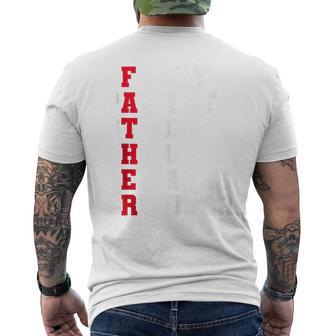 Fathers Day Daddy Strong Birthday Hero Daddy Dad Men's T-shirt Back Print - Seseable