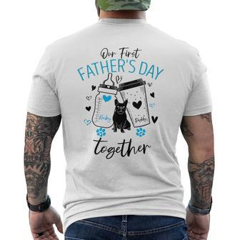 Father's Day French Bulldog Pregnant Wife Dog Lover Bulldog Men's T-shirt Back Print - Thegiftio UK