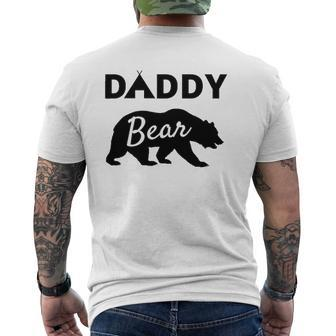Father's Day From Wife Son Daughter Baby Kids Daddy Bear Mens Back Print T-shirt | Mazezy