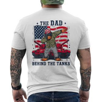 Father's Day Military Guard Dad 4Th July American Flag 2024 Men's T-shirt Back Print - Thegiftio UK