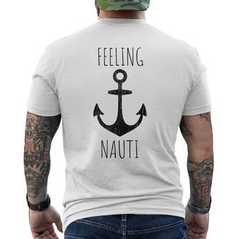 Feeling Nauti Nautical Men's T-shirt Back Print - Monsterry CA