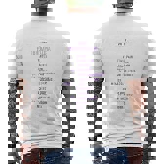 Fibro Awareness & Fibromyalgia Spoonie This Is My Flare Day Men's T-shirt Back Print | Mazezy