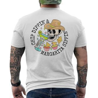 Fiesta Cinco De Mayo Drinking Chip Dippin Margarita Sippin Men's T-shirt Back Print - Seseable