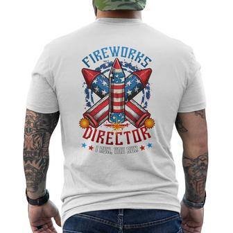 Fireworks Director I Run You Run 4Th Of July Independence Men's T-shirt Back Print - Monsterry CA