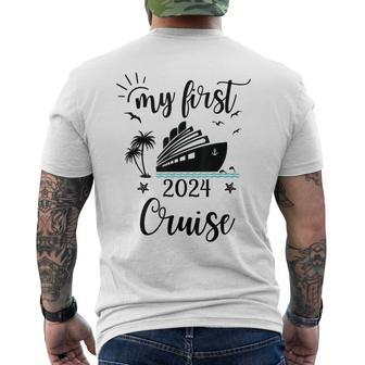 My First Cruise 2024 Family Vacation Cruise 2024 Men's T-shirt Back Print - Monsterry CA