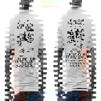 Our First Father's Day Together Happy Father's Day White Ver Men's T-shirt Back Print | Seseable CA