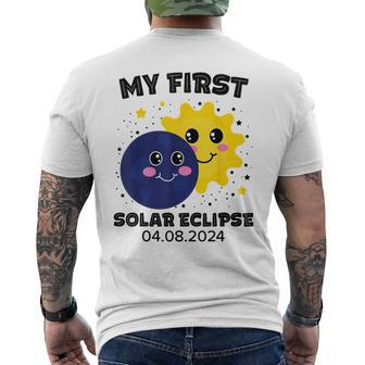 My First Solar Eclipse Toddler Boys Girls 2024 Solar Eclipse Men's T-shirt Back Print | Mazezy CA