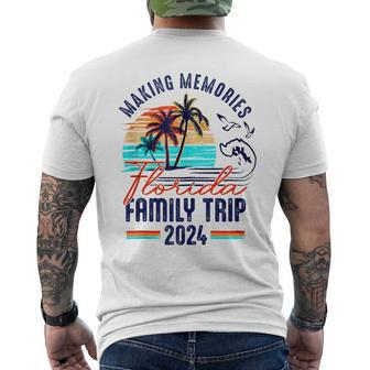 Florida Family Trip 2024 Making Memories Family Vacation Men's T-shirt Back Print | Mazezy DE