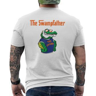 Florida The Swampfather Gator Father Mens Back Print T-shirt | Mazezy