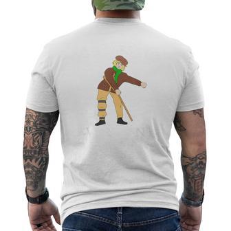 Floss Dance Christmas Carol Tiny Tim God Bless Us Everyone Men's T-shirt Back Print - Monsterry