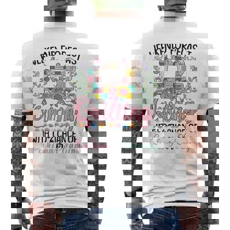 Weekend Forecast Quilting With 0 Chance Of Cooking Men's T-shirt Back Print | Seseable UK