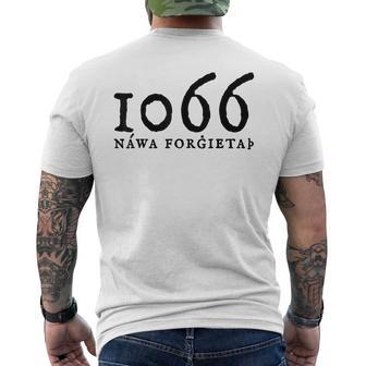 Never Forget 1066 History Men's T-shirt Back Print - Monsterry