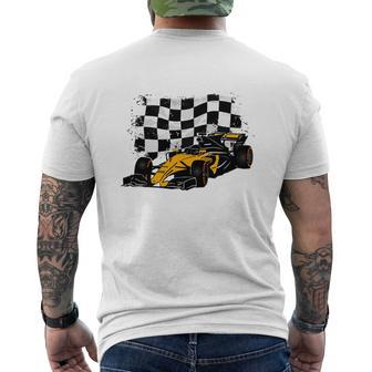Formula One Formula 1 Racing Flag Mens Back Print T-shirt - Thegiftio UK