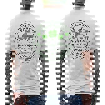 Four Leaf Clovers Men's T-shirt Back Print - Monsterry