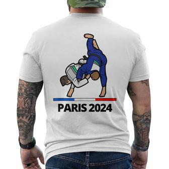 France Paris Supporter Summer 2024 Sports Games Medallion Men's T-shirt Back Print - Thegiftio UK
