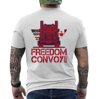 Freedom Convoy 2022 Support Our Truckers Convoy Mens Back Print T-shirt | Mazezy UK
