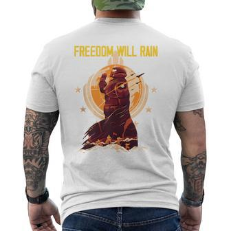 Freedom Will Rain Hell Of Diver Helldiving Lovers Outfit Men's T-shirt Back Print - Seseable