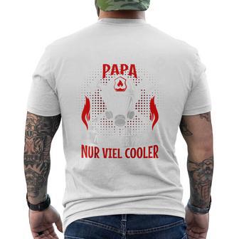 Freiwillige Feuerwehr Papa Spruchatertag Feuerwehrmann Raglan T-Shirt mit Rückendruck - Geschenkecke