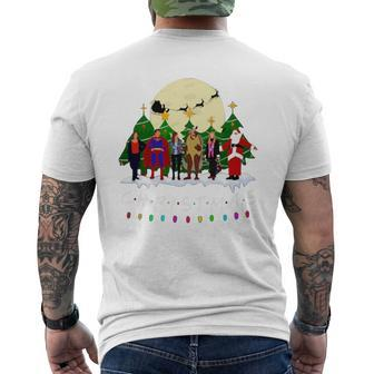 Friends The One With The Halloween Party Christmas Shirt Mens Back Print T-shirt - Seseable