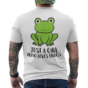 Frosch Mädchen Nur Ein Frosch Mädchen Das Frösche Liebt T-Shirt mit Rückendruck - Seseable