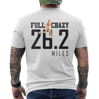Full Crazy 262 Miles Cross Country Marathon Runner Men's T-shirt Back Print - Monsterry CA