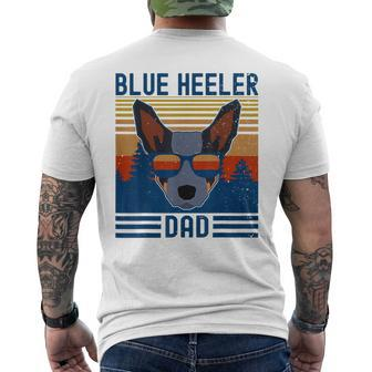 Australian Cattle Dog Blue Heeler Dad Mens Back Print T-shirt - Thegiftio UK
