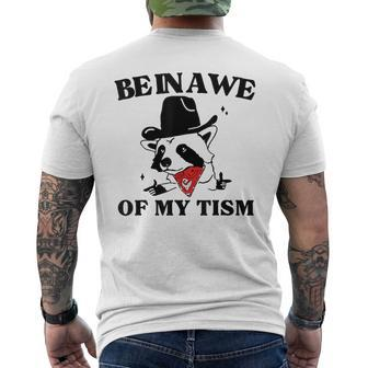 Be In Awe Of My 'Tism Men's T-shirt Back Print - Seseable