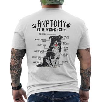 Border Collie Dog Holder Anatomy Dog T-Shirt mit Rückendruck - Geschenkecke