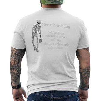 Chiropractor Definition Chiropractic Men's T-shirt Back Print - Seseable