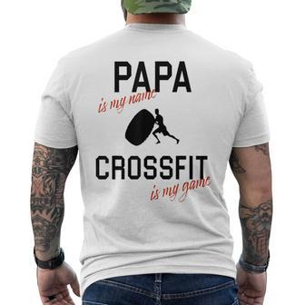 Dad Future Dad Crossfit Game Men's T-shirt Back Print - Monsterry