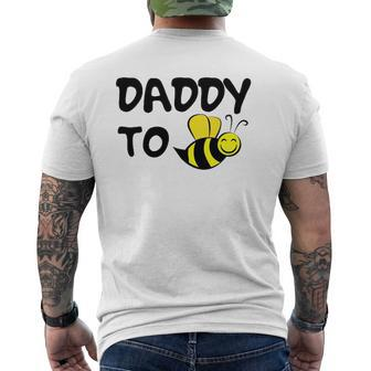 Daddy To Be Promoted To Dad Soon To Be Father's Day Mens Back Print T-shirt | Mazezy