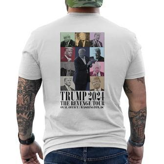 Donald Trump The Revenge Tour 2024 Ultra Maga Tour Men's T-shirt Back Print - Seseable