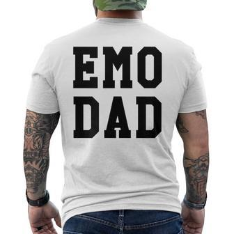 Emo Dad Punk Goth Music Scene Father Men's T-shirt Back Print - Monsterry