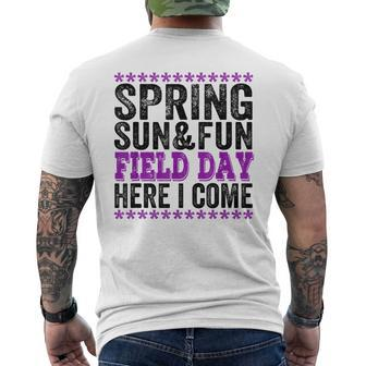 Field Day Quote For Teachers And Students Sun And Fun Men's T-shirt Back Print - Monsterry UK