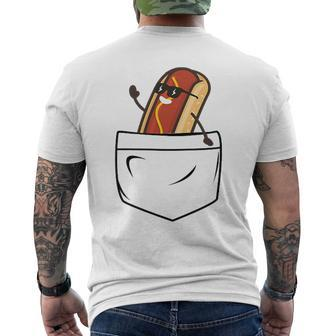 Hotdog In A Pocket Meme Grill Cookout Barbecue Joke Men's T-shirt Back Print - Monsterry DE