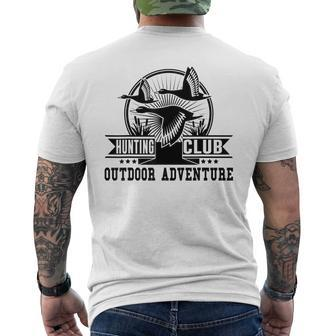 Hunting Hunter Hunting Club Outdoor Adventure Men's T-shirt Back Print - Monsterry DE