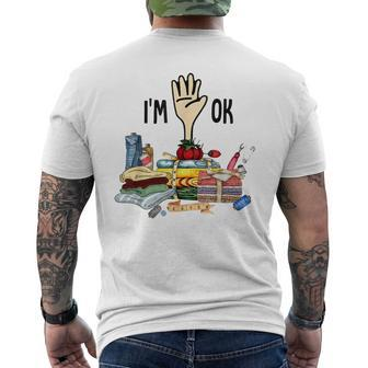I'm Ok Quilting Loves Men's T-shirt Back Print - Monsterry AU