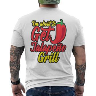 Jalapeno Pun Hot Pepper Gag Spicy Cinco De Mayo Men's T-shirt Back Print - Monsterry CA