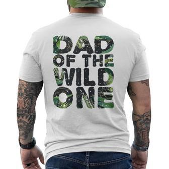 Matching Family Jungle Dad Of The Wild One Mens Back Print T-shirt | Mazezy CA