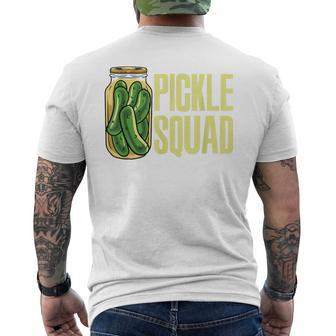 Pickle Squad Pickles Food Team Pickles Men's T-shirt Back Print - Monsterry DE