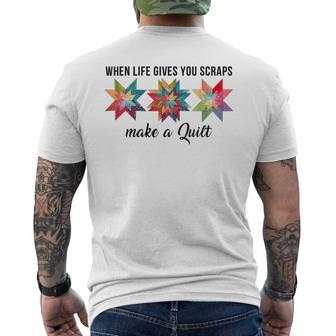 Quilter Make A Quilt Quilting Sewing Fabric Men's T-shirt Back Print | Mazezy DE