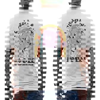 Readers Quote I Closed My Book To Be Here Vintage Men's T-shirt Back Print | Seseable UK
