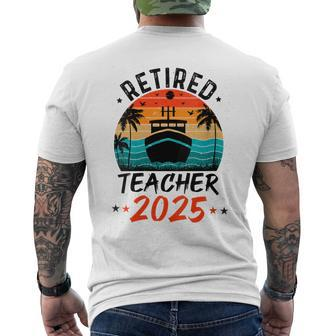 Retirement 2025 Teacher Class Of 2025 Father's Day Dad Men's T-shirt Back Print - Thegiftio UK