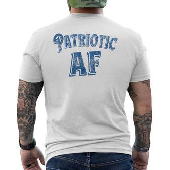 Retro Patriotic Af Men's T-shirt Back Print - Monsterry