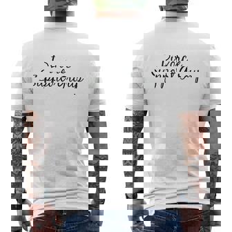 Satire Just Divorced Divorce Support Group Mens Back Print T-shirt - Thegiftio UK