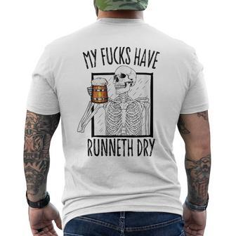 Straight Outta Fucks No Fucks To Give Adult Vulgar Men's T-shirt Back Print - Monsterry DE